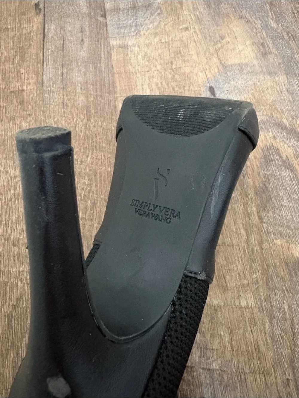 Vera Bradley Black Peep-Toe Sock Booties